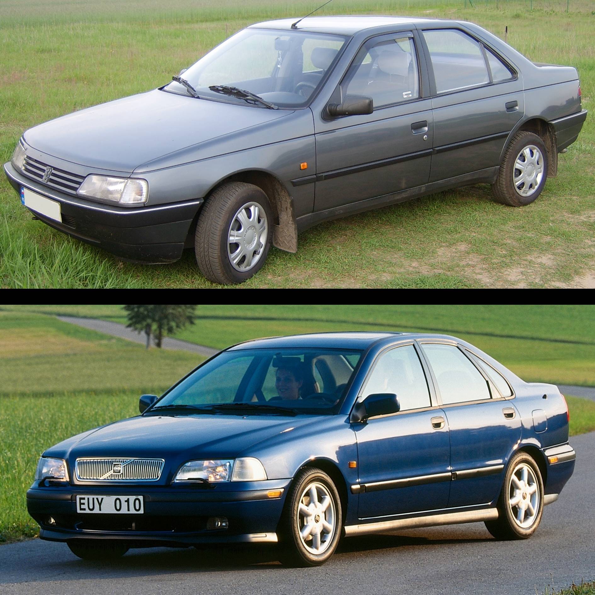 Peugeot 405 and Volvo S40